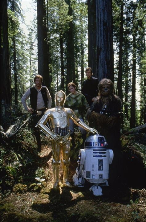 Star Wars: O Retorno de Jedi : Fotos Kenny Baker, Anthony Daniels, Mark Hamill, Harrison Ford, Carrie Fisher, Richard Marquand, Peter Mayhew