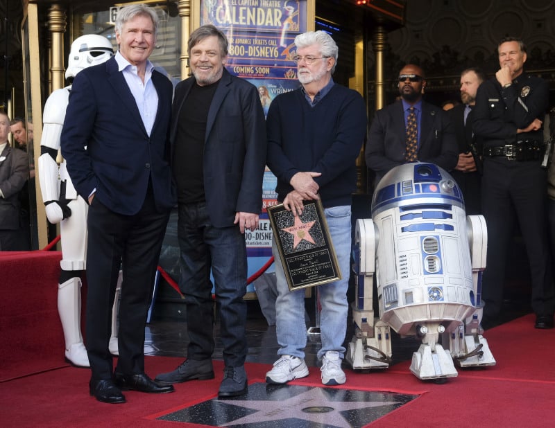 Revista George Lucas, Mark Hamill, Harrison Ford