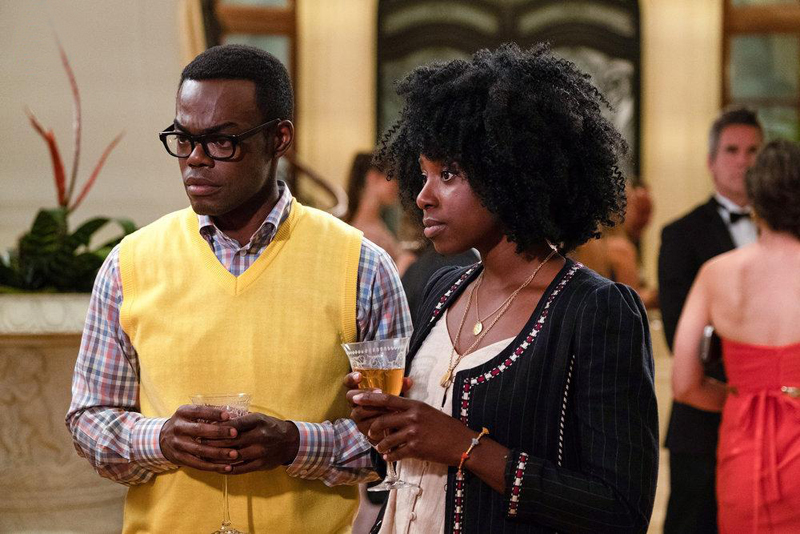 The Good Place : Fotos Kirby Howell-Baptiste, William Jackson Harper