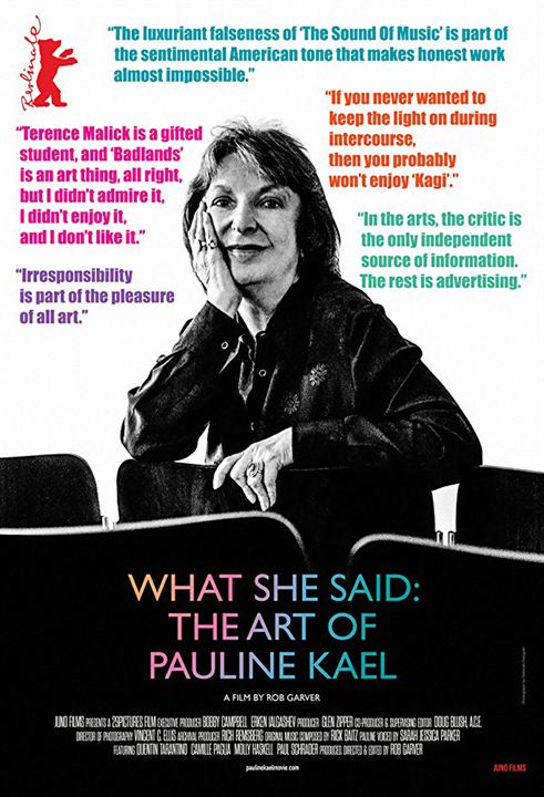 O que Ela Disse: As Críticas de Pauline Kael : Poster