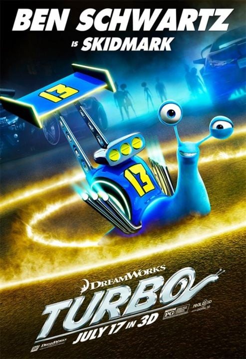 Quadro Filme Turbo Tamanho A4 Poster Desenho Animado