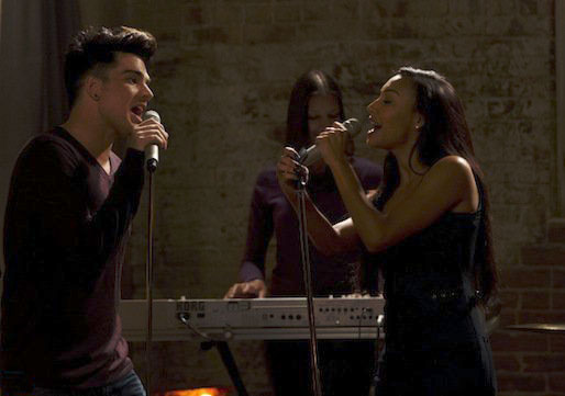 Glee : Fotos Adam Lambert, Naya Rivera