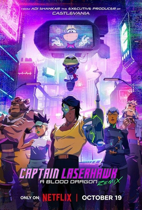 Capitão Laserhawk: Remix Blood Dragon : Poster