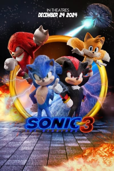 Sonic 3 - O FIlme : Poster